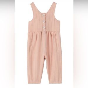 Zara Stripped Linen blend jumpsuit